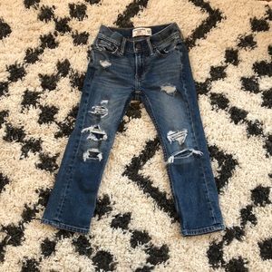 Abercrombie kids distressed jeans